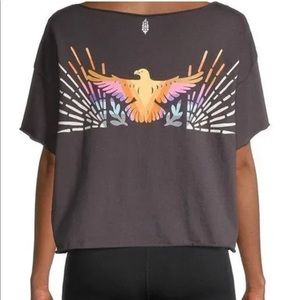 Free People Smokin Hot Pocket Tee Cropped oversize